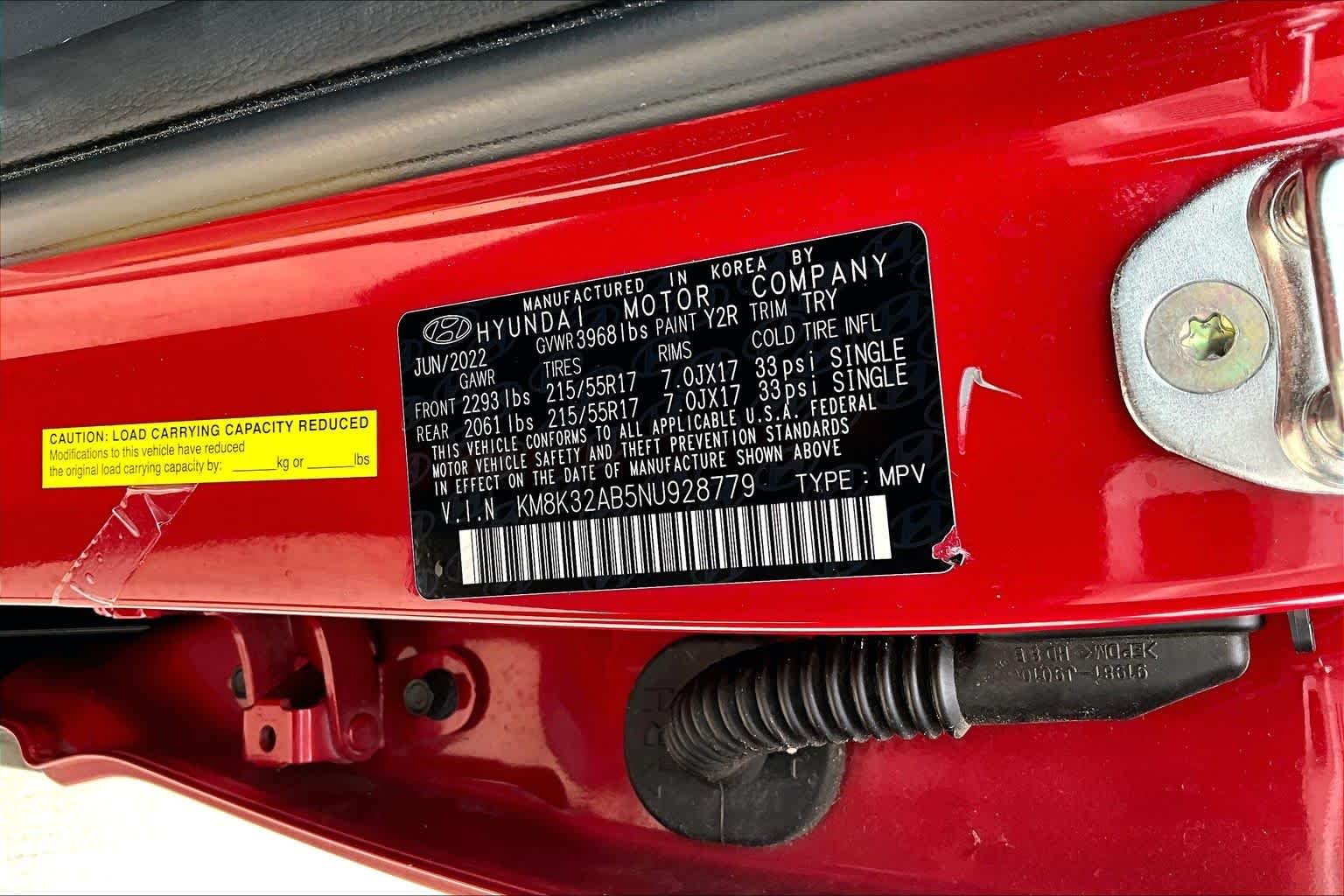Used 2022 Pulse Red Hyundai SEL image 33