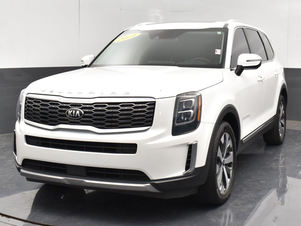 Used 2021 White Kia EX image 13