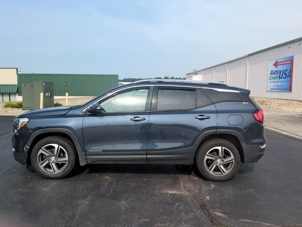 Used 2018 Blue Steel Metallic GMC SLT image 8