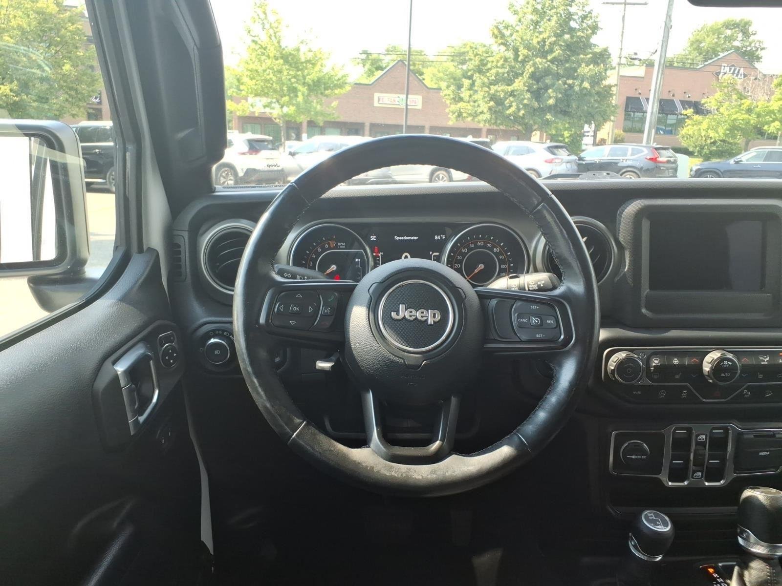Used 2021 Bright White Clearcoat Jeep Unlimited Sport S image 20