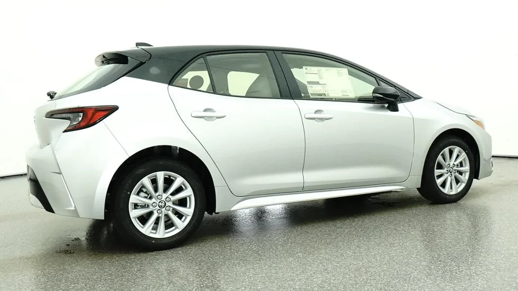 New 2027 Classic Silver Metallic with Black roof Toyota SE image 26