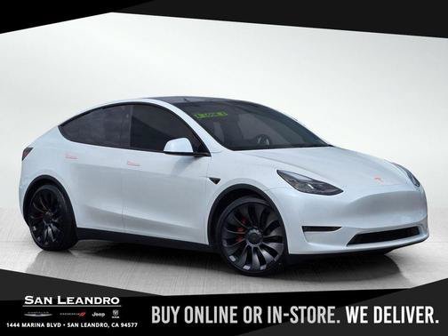 Used 2023 White Tesla Performance image 1