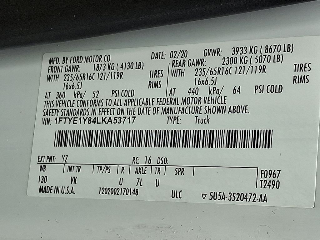 Used 2020 White Ford Base image 25