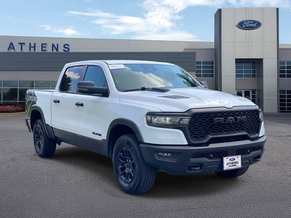 Certified Used 2025 Bright White Clearcoat Ram Rebel image 1