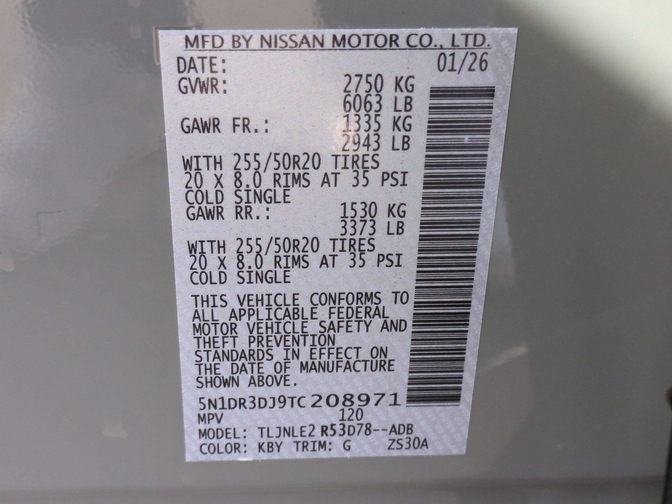 New 2026 Boulder Gray Pearl/Super Black Nissan Platinum image 16