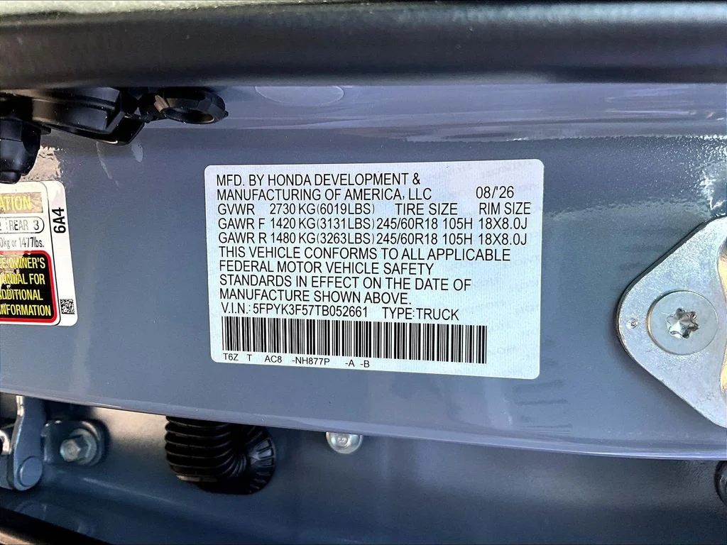 New 2026 Sonic Gray Pearl Honda RTL image 28