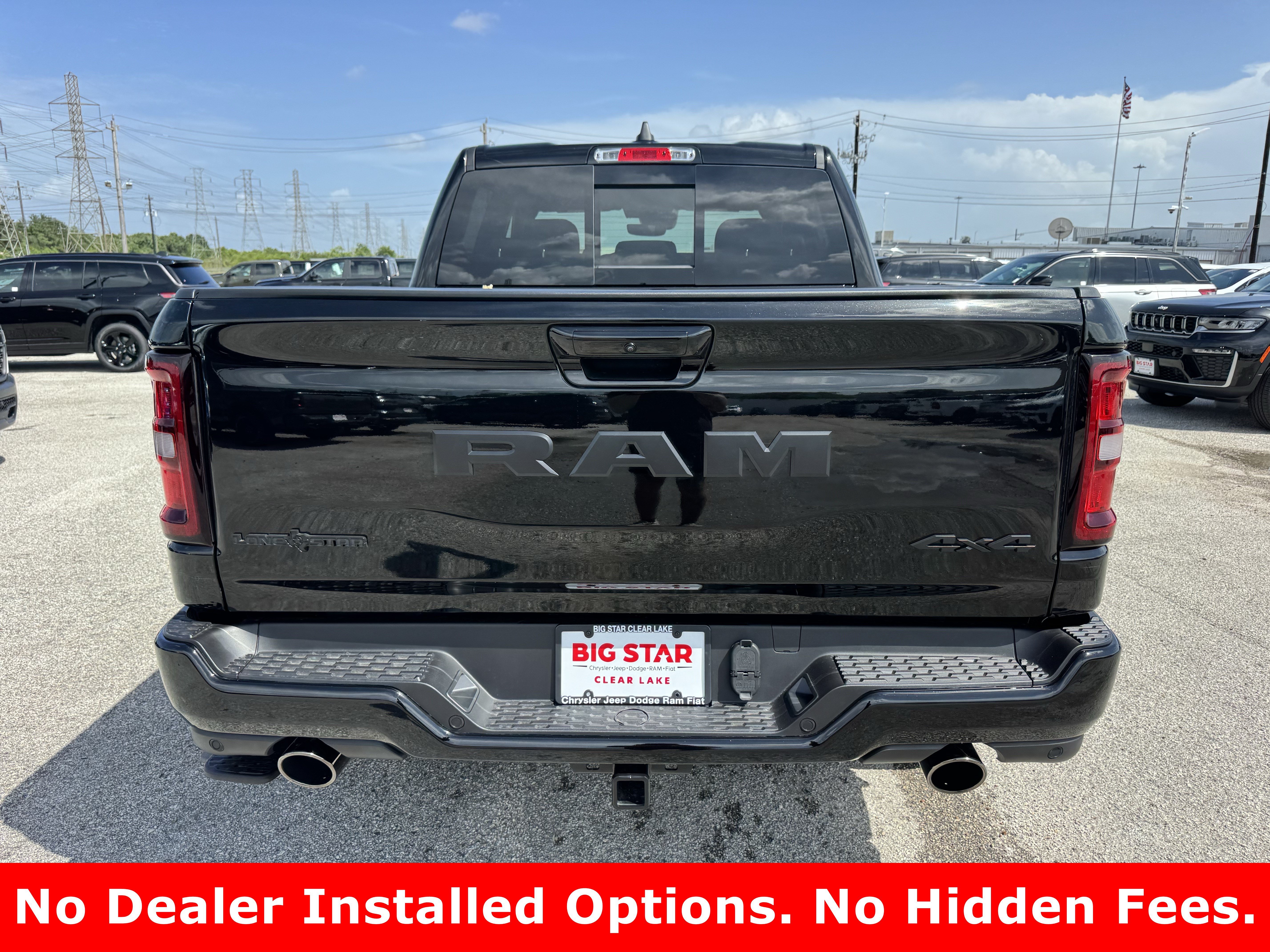 New 2026 Diamond Black Crystal Pearl-Coat Exterior Paint RAM Lone Star image 6