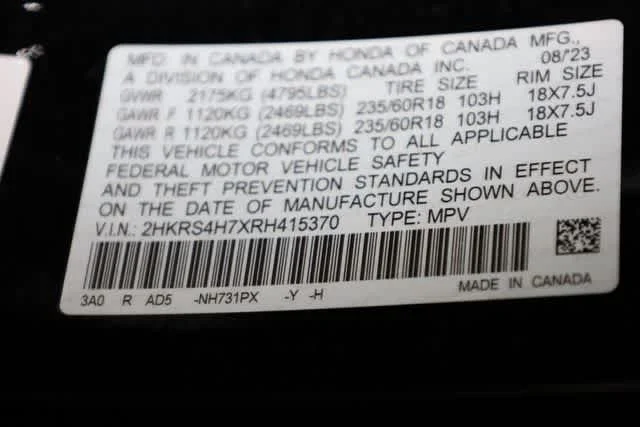 Certified Used 2024 Crystal Black Pearl Honda EX-L image 36