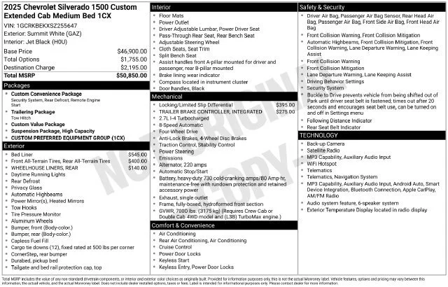 Used 2025 Summit White Chevrolet Custom image 39
