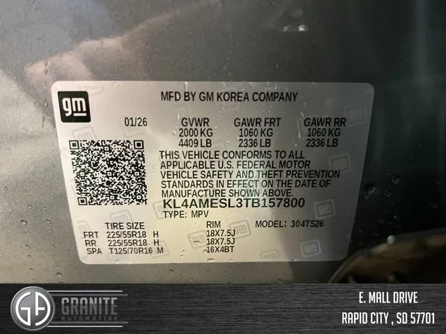 New 2026 Moonstone Gray Metallic Buick Sport Touring image 31