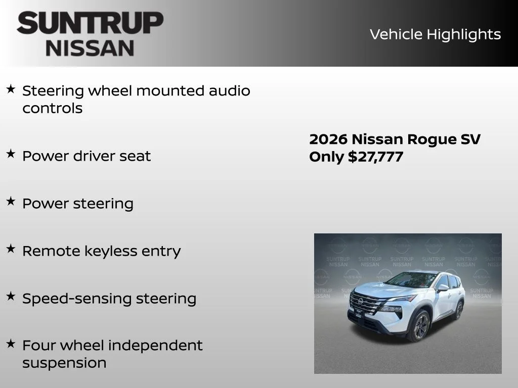 Certified Used 2026 White Nissan SV image 23