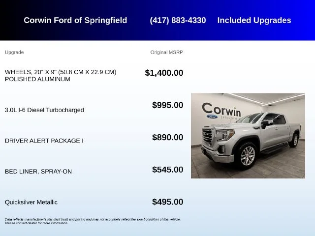 Used 2022 Quicksilver Metallic GMC SLT image 5