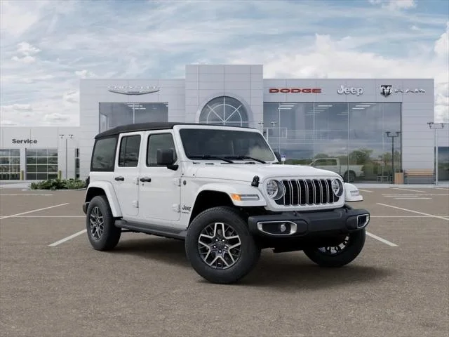 New 2026 Bright White Clear-Coat Exterior Paint Jeep Sahara image 5