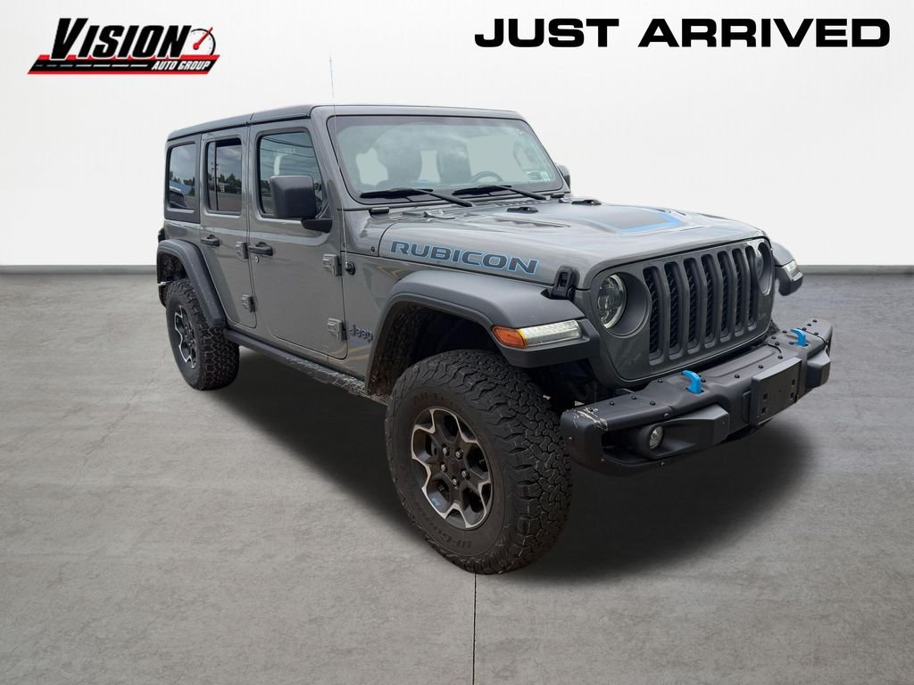 Used 2023 Gray Jeep Rubicon 4xe image 3