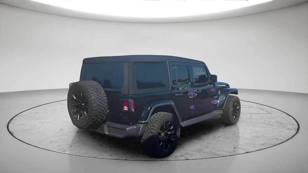Used 2020 Black Jeep Unlimited Sahara image 3