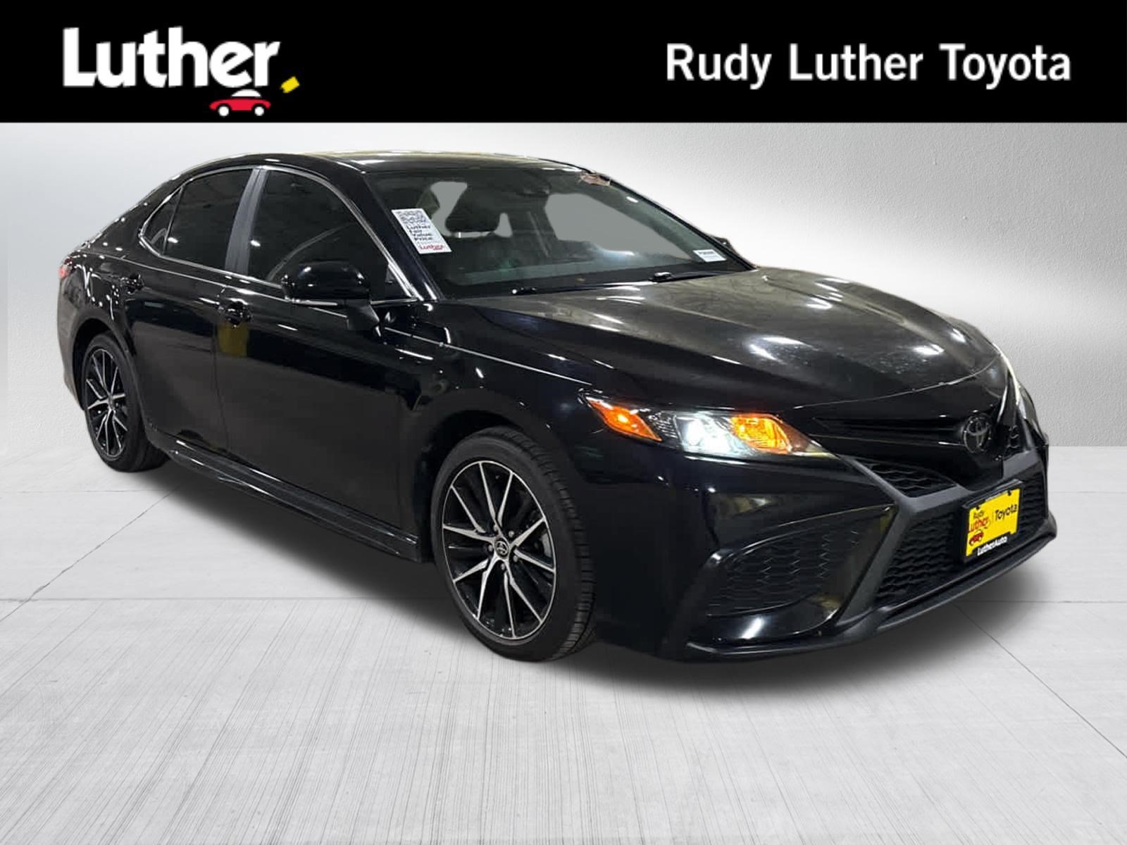 Certified Used 2023 Midnight Black Metallic Toyota SE image 1