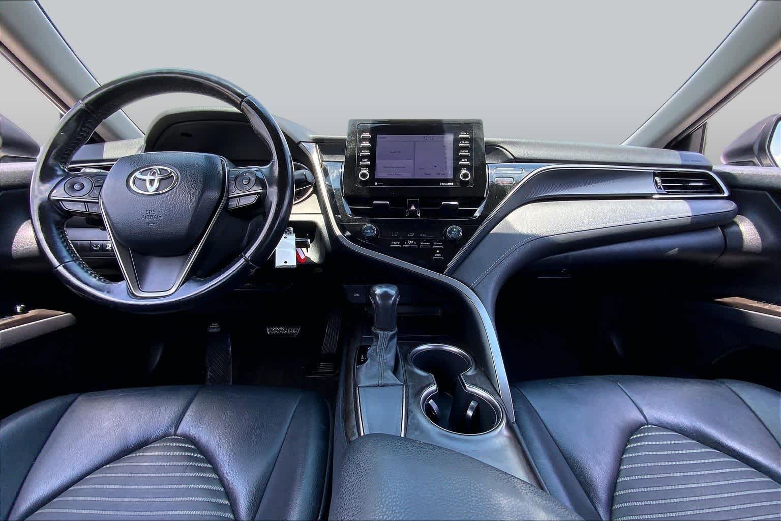 Used 2021 Celestial Silver Metallic Toyota SE image 15
