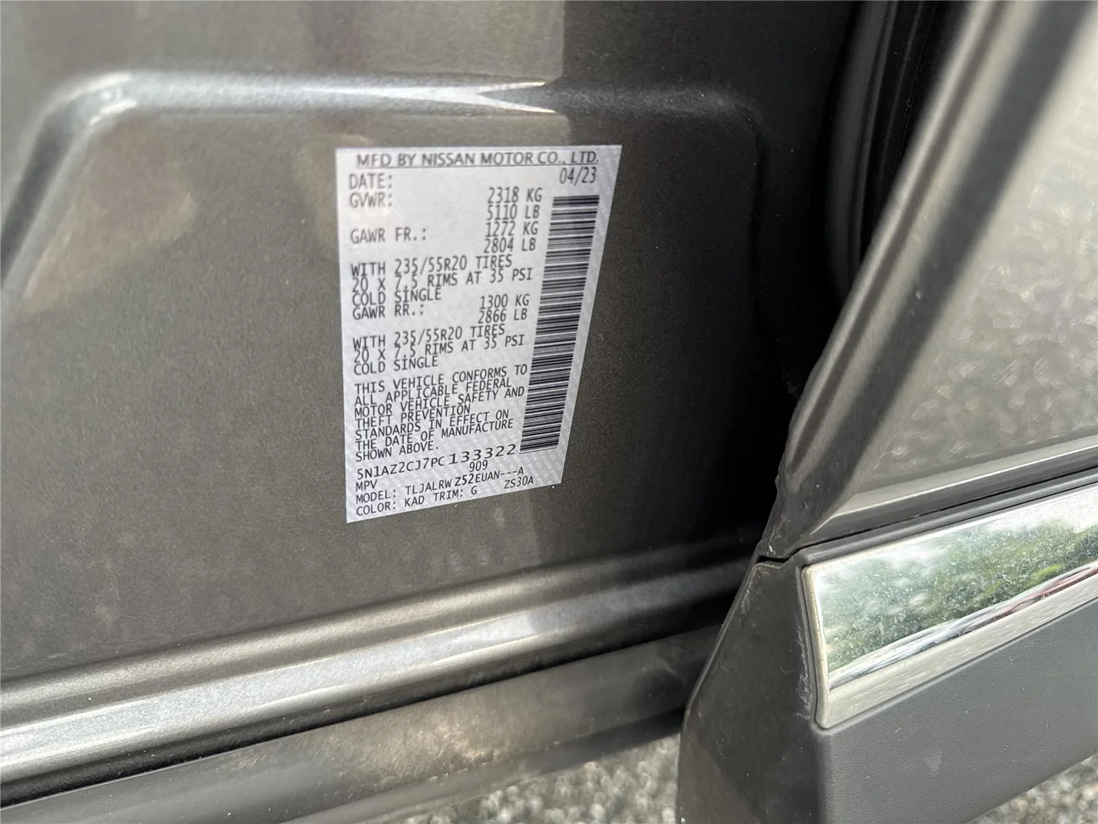 Used 2023 Gun Metallic Nissan SL image 39