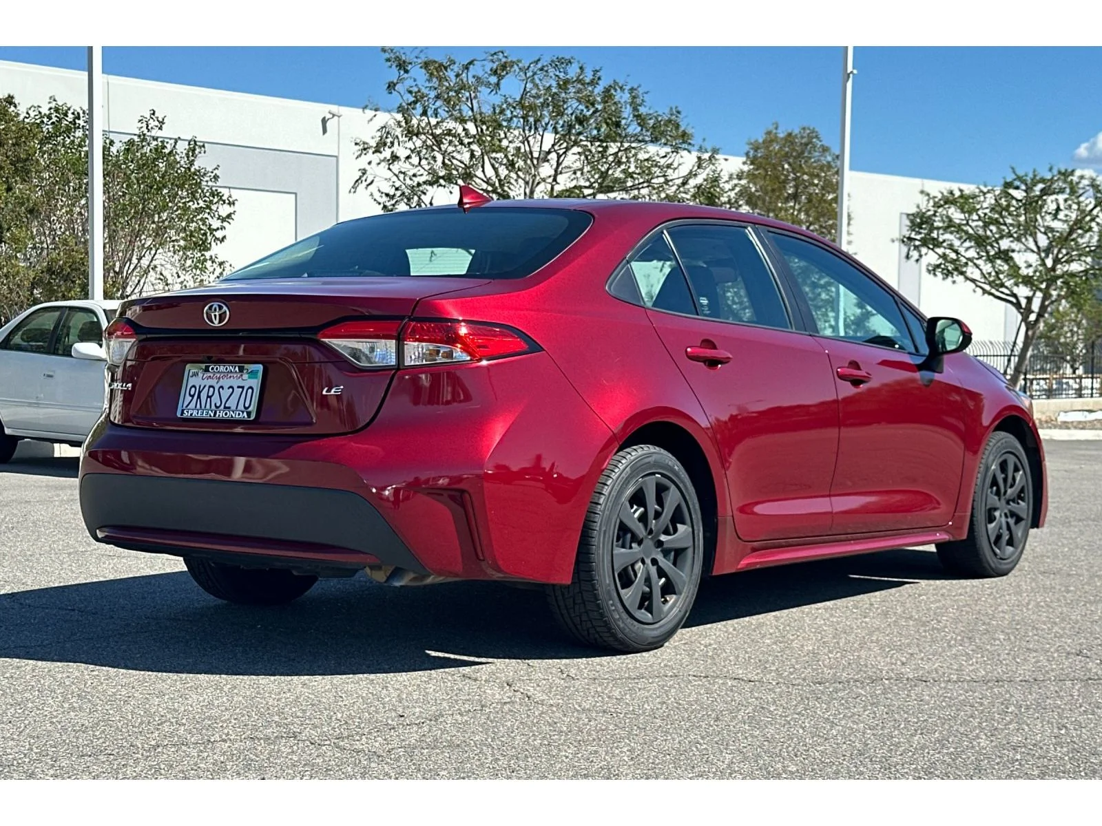 Used 2022 Ruby Flare Pearl Toyota LE image 3