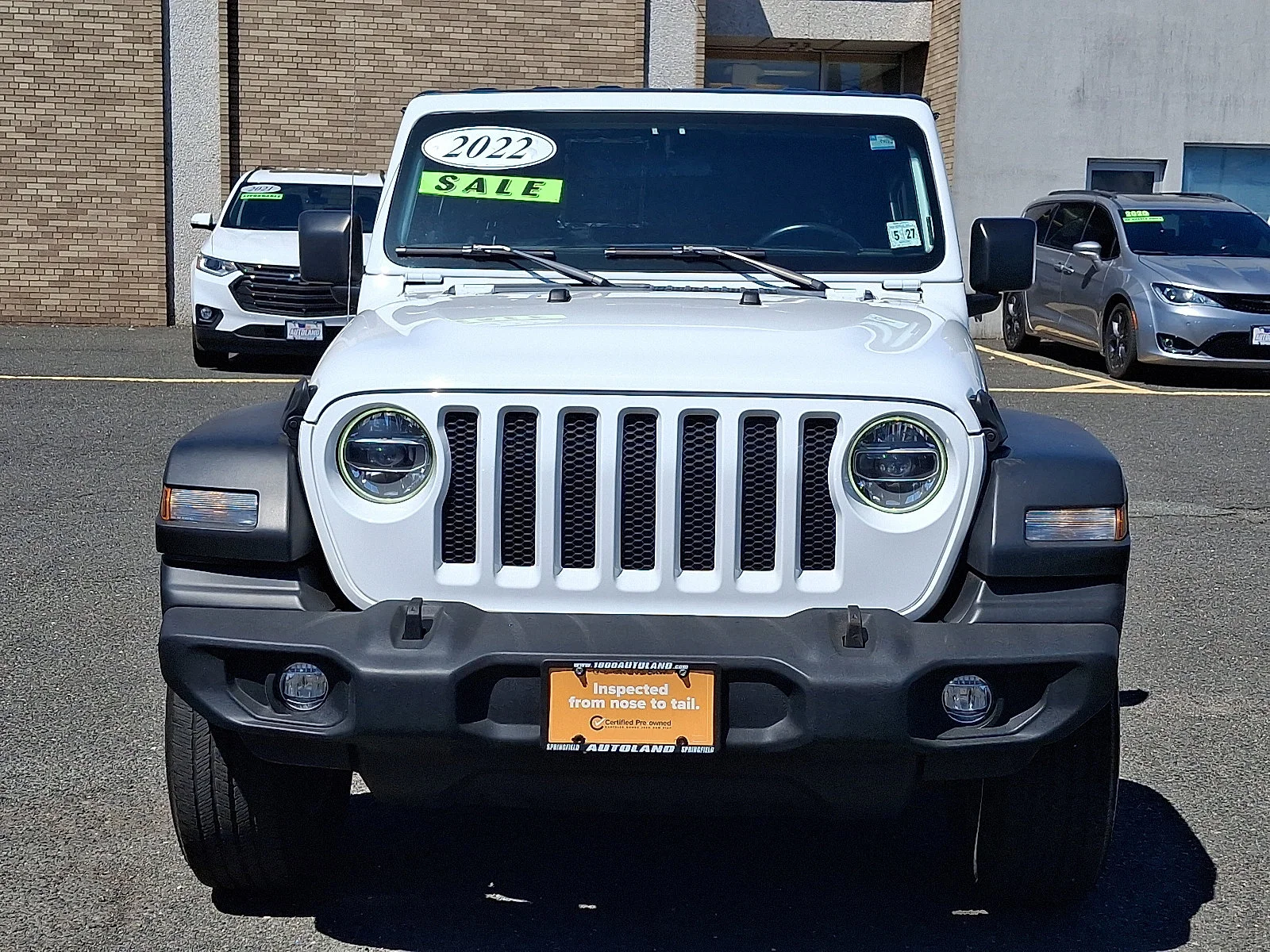 Used 2022 Bright White Clearcoat Jeep Unlimited Sport S image 2