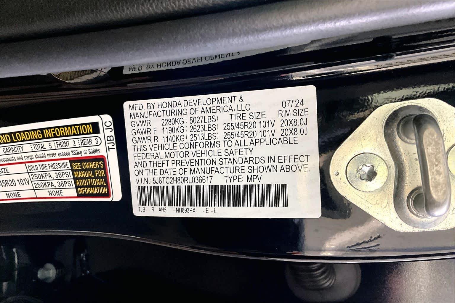 Certified Used 2024 Majestic Black Pearl Acura With A-Spec Advance Package image 34