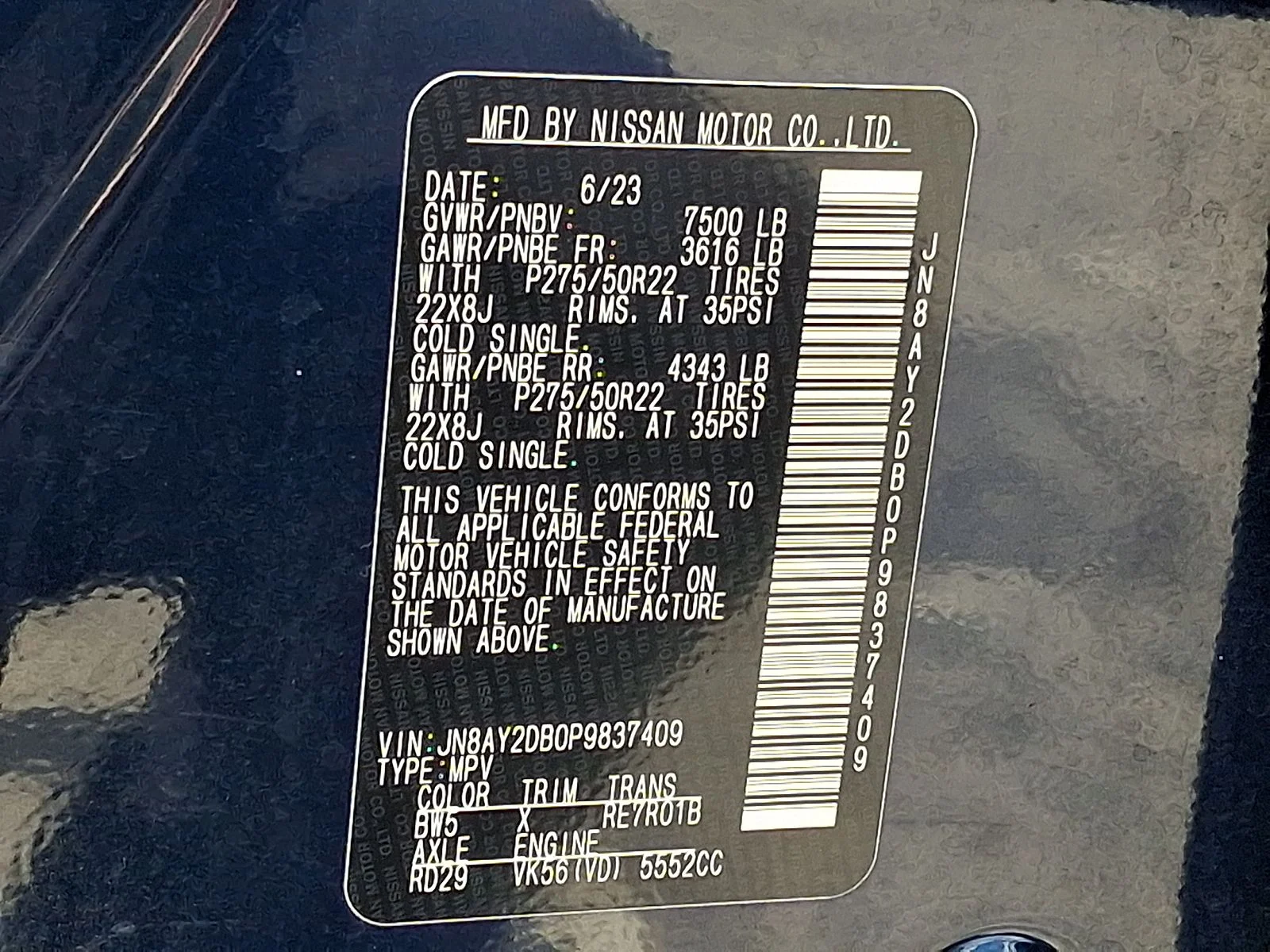 Used 2023 Blue Nissan Platinum image 27