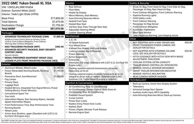 Used 2022 White GMC Denali image 36