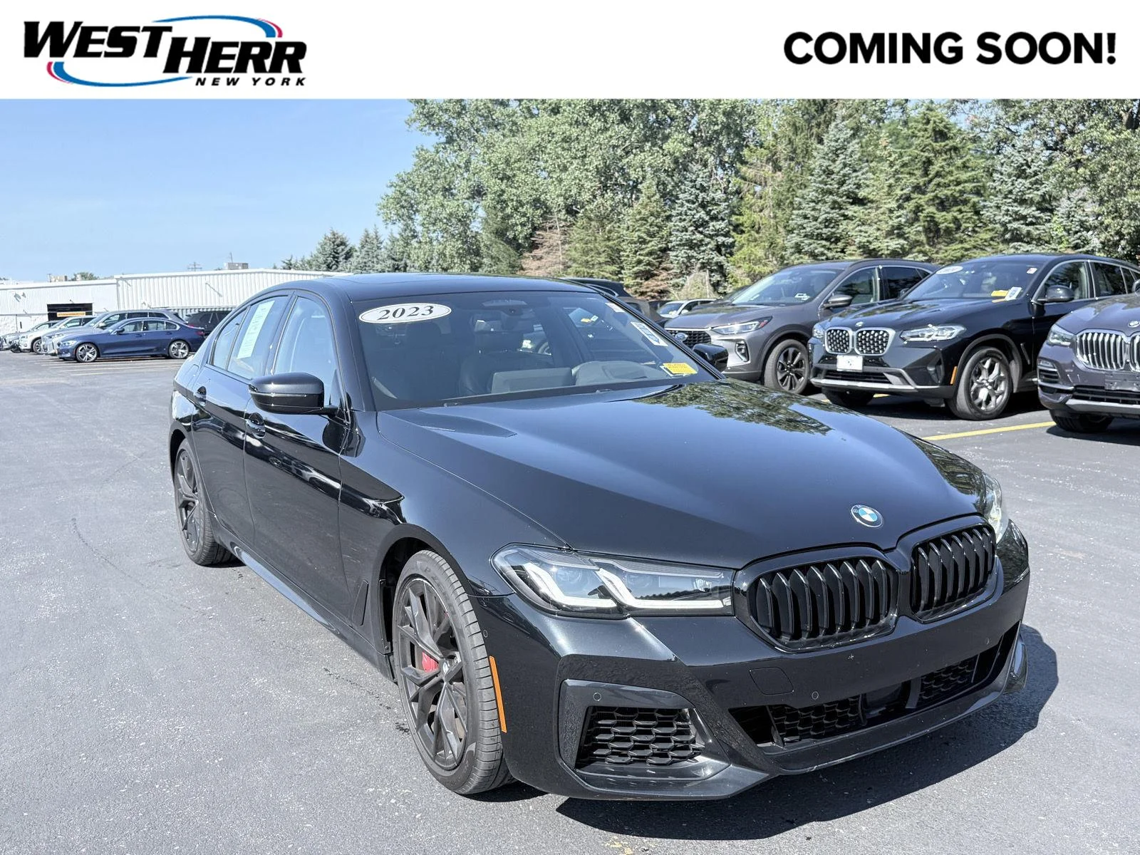 Used 2023 Black Sapphire Metallic BMW 540i xDrive image 1