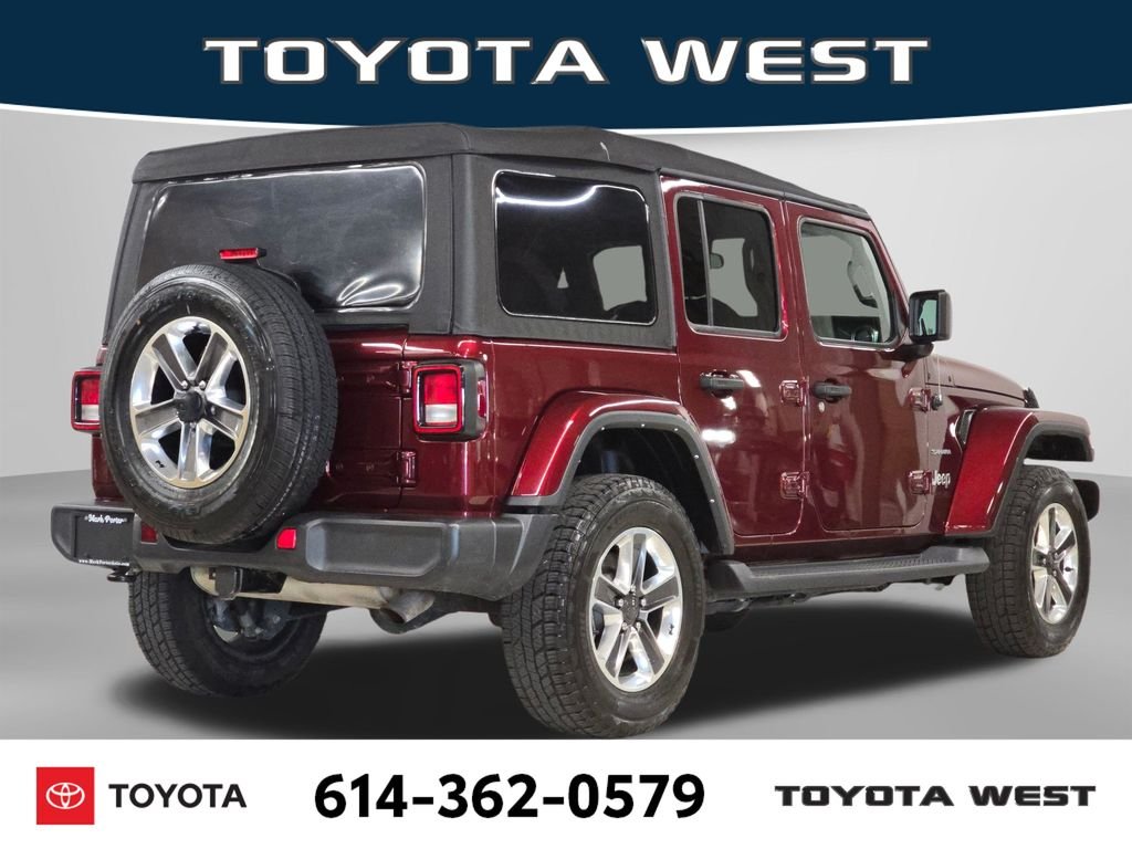 Used 2021 Red Jeep Unlimited Sahara image 7