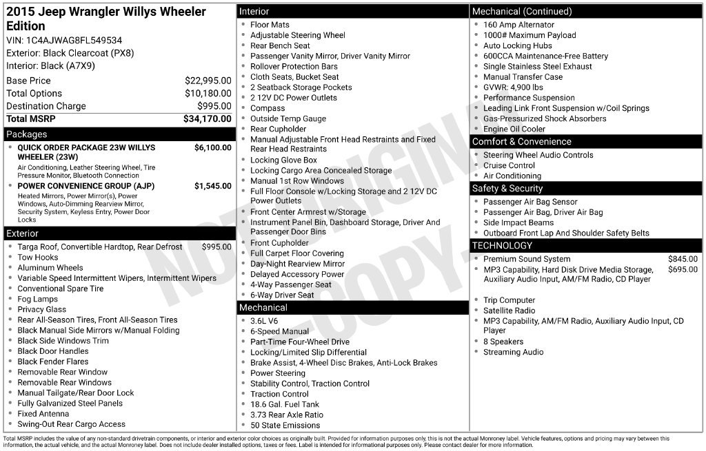 Used 2015 Black Jeep Sport image 8