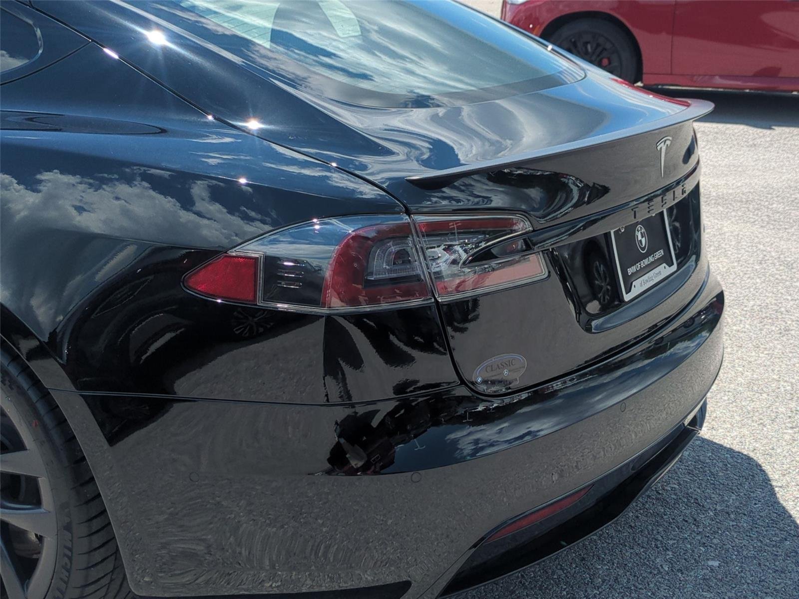 Used 2021 Solid Black Tesla Plaid image 12