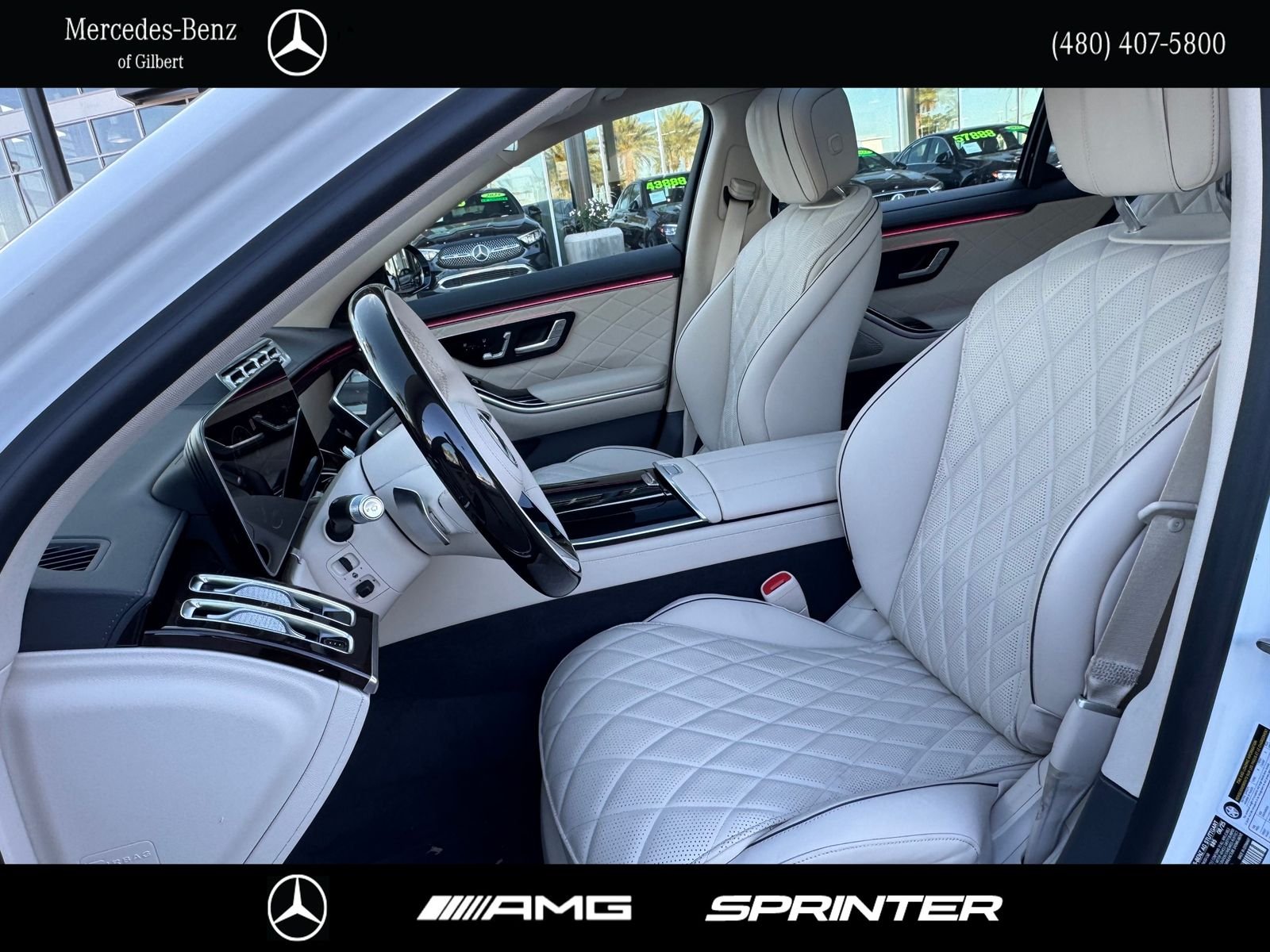 Certified Used 2026 White Mercedes-Benz S 580 image 11