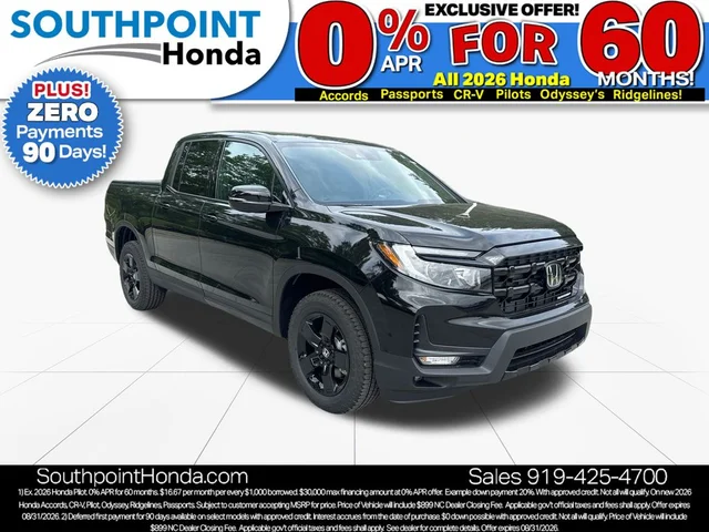 2026 Honda Ridgeline Black Edition