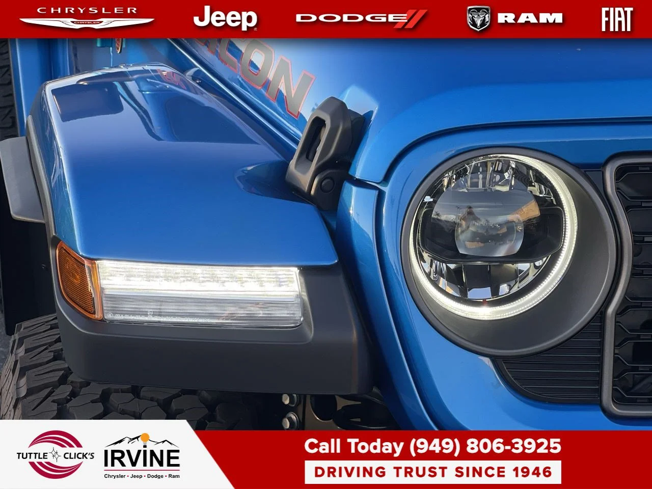 New 2026 Hydro Blue Pearl-Coat Exterior Paint Jeep Rubicon X image 13