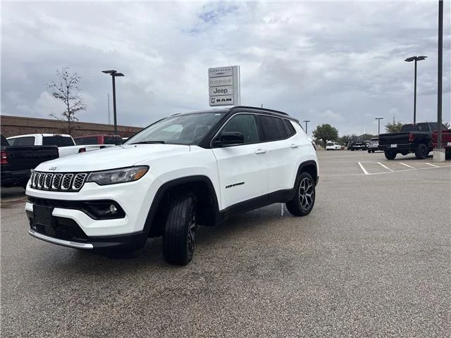 Used 2025 Bright White Clearcoat Jeep Limited 4x4 image 1