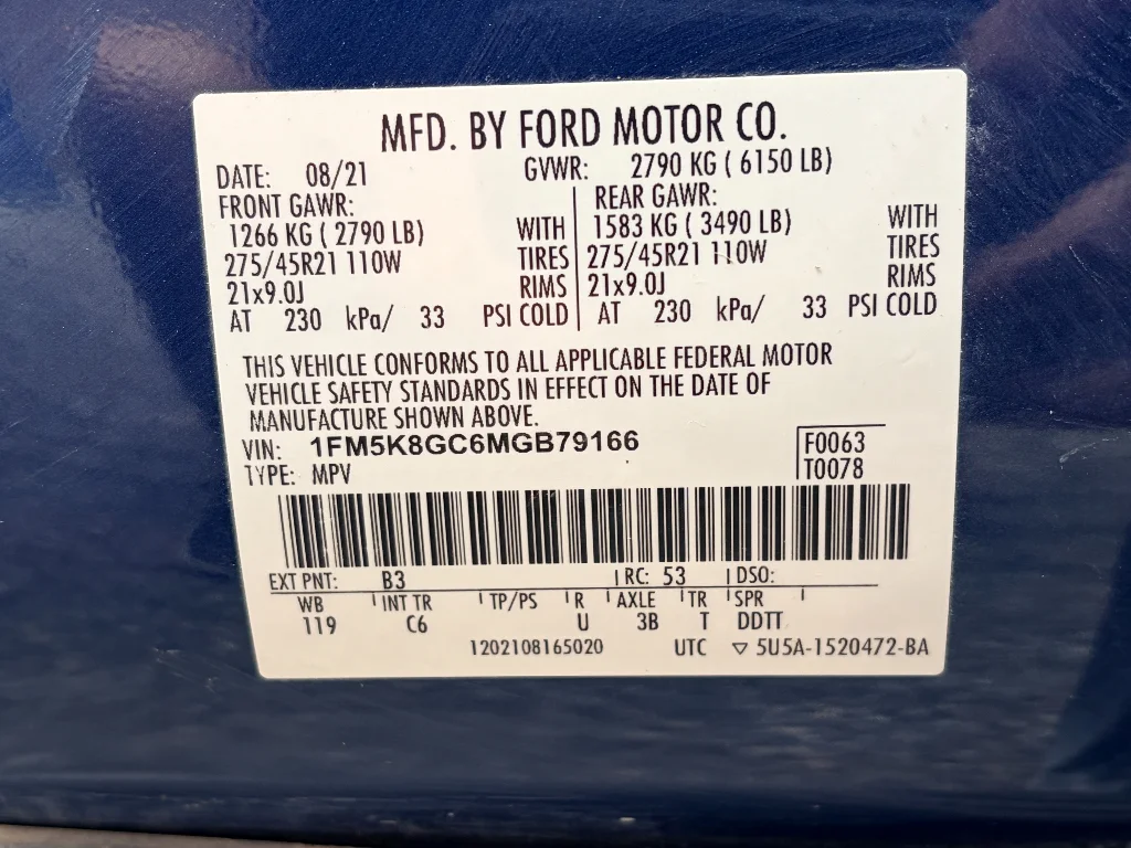 Used 2021 Atlas Blue Metallic Ford ST image 35