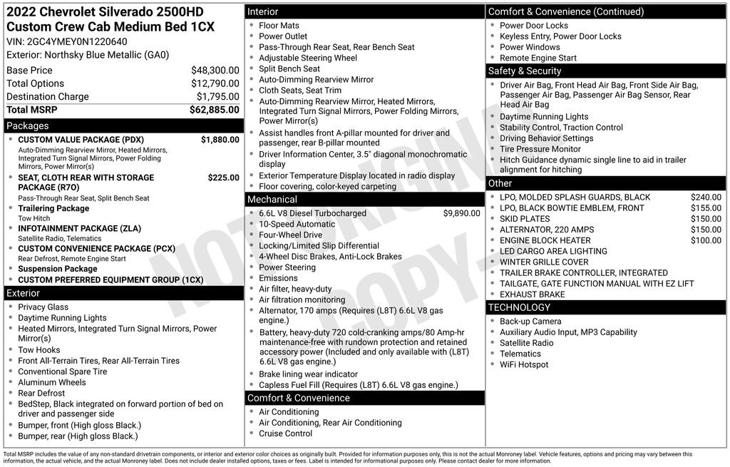 Certified Used 2022 Blue Chevrolet Custom image 3