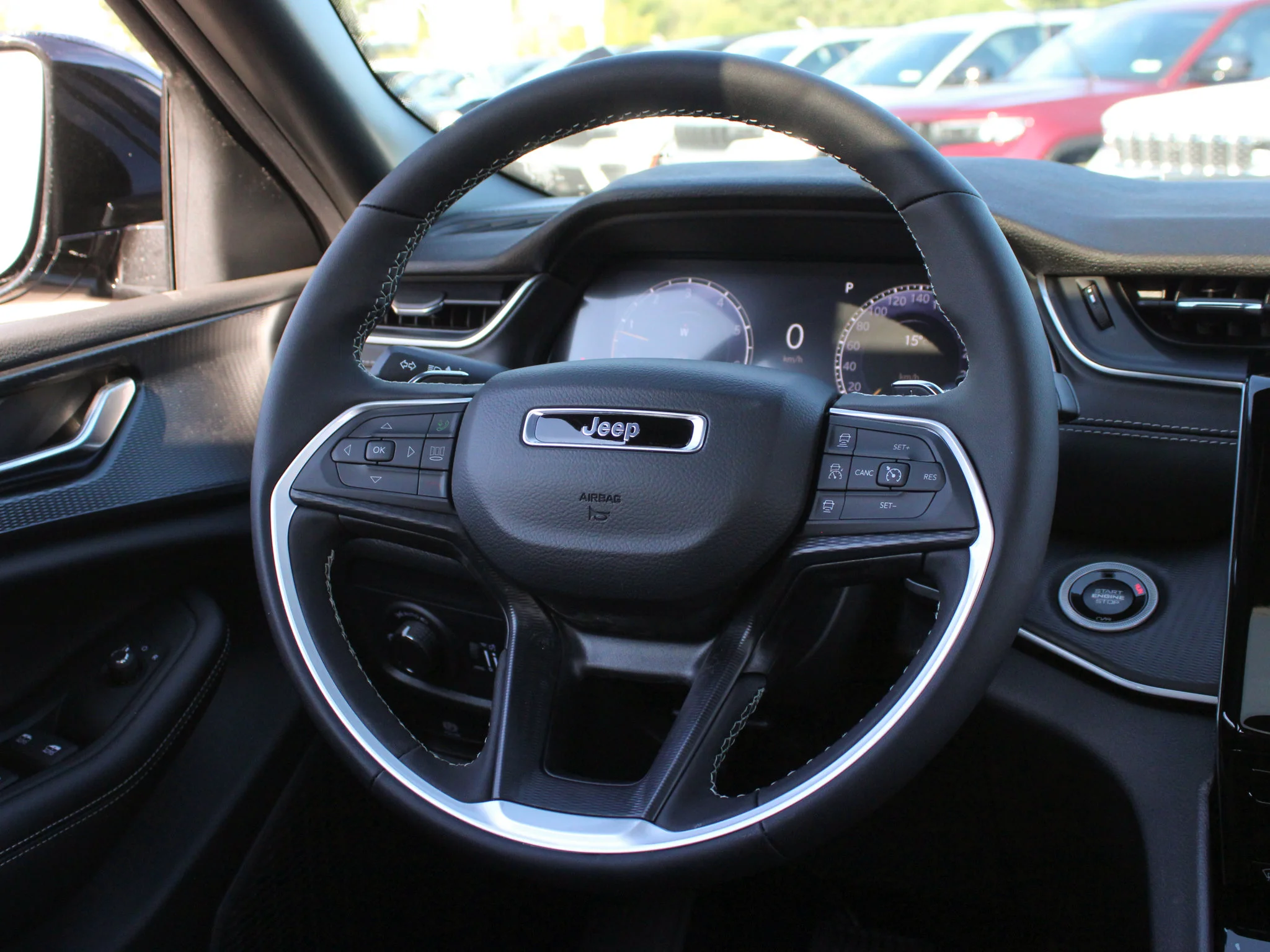 Used 2025 Grey Jeep Altitude* 4x4, Sunroof, Heated Leather, Wireless Charging Pad image 12
