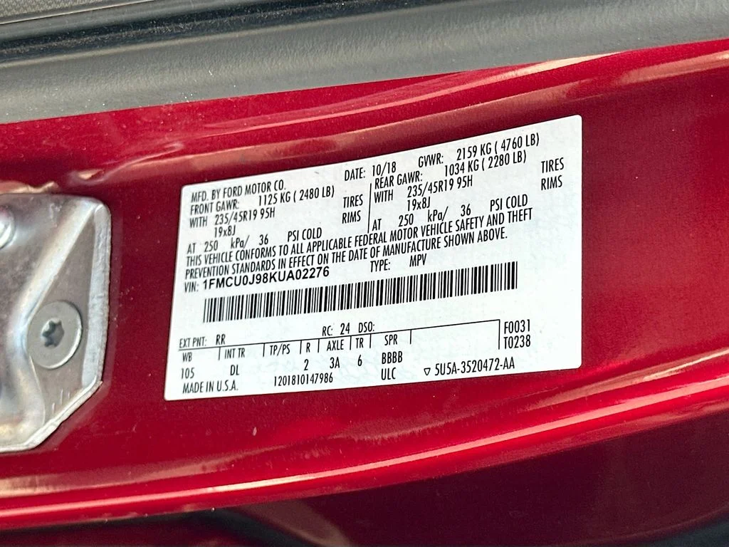 Used 2019 Red Ford Titanium image 32