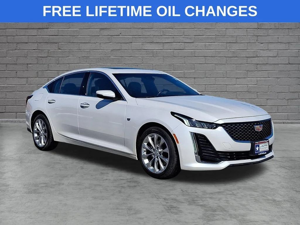 Used 2020 Crystal White Tricoat Cadillac Premium Luxury image 1