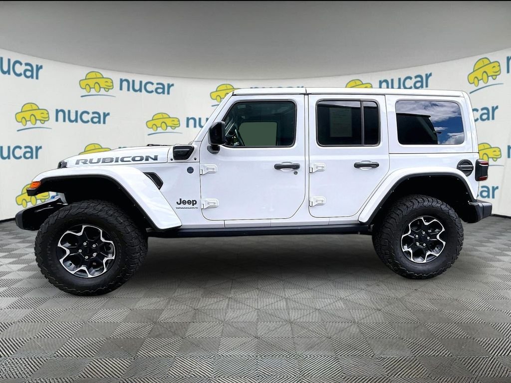 Used 2023 White Jeep Rubicon 4xe image 4