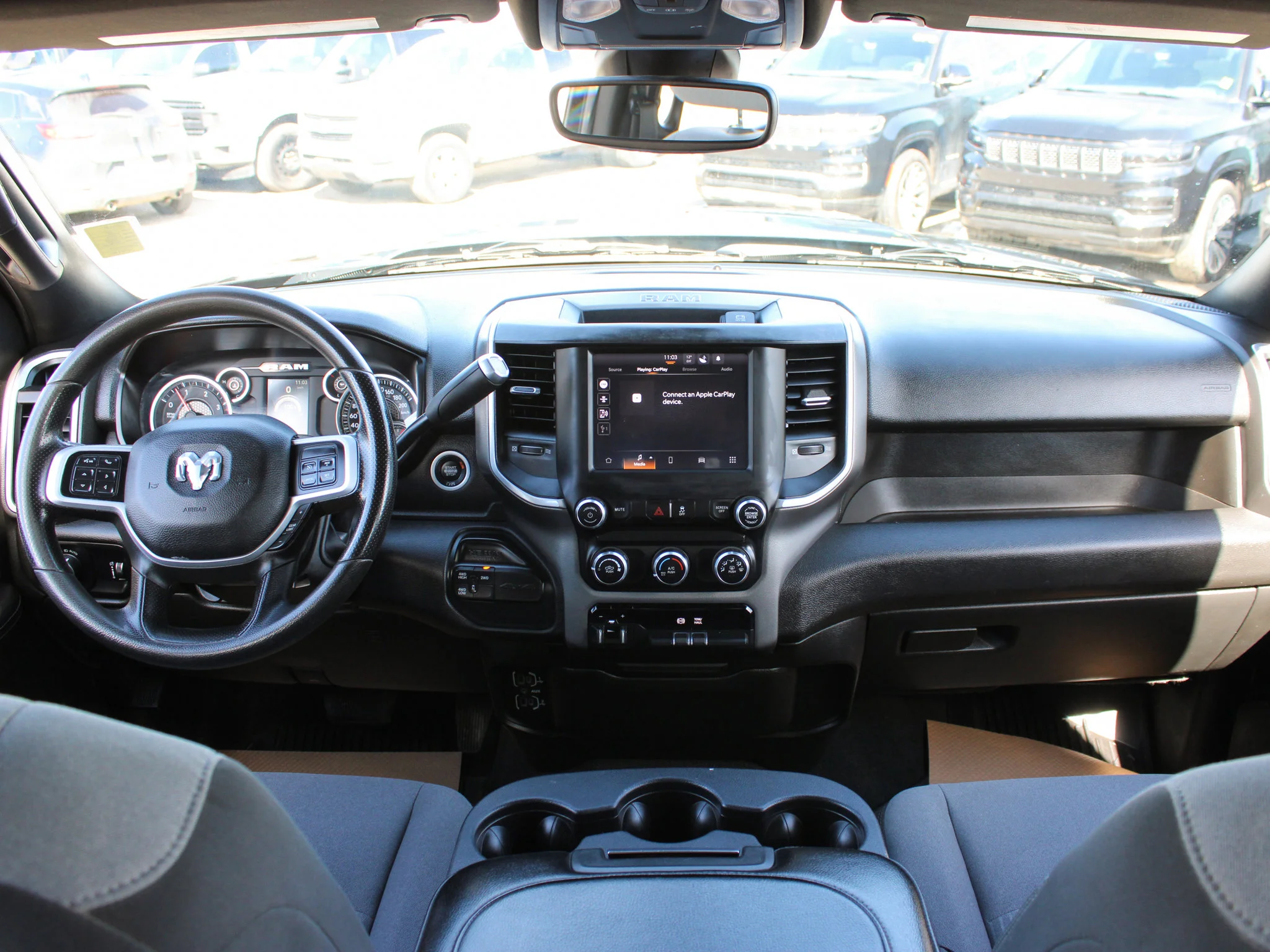 Certified Used 2022 Black RAM Big Horn * Cummins Diesel | Apple CarPlay | Remote Start | Protection Group | Backup Camera image 4