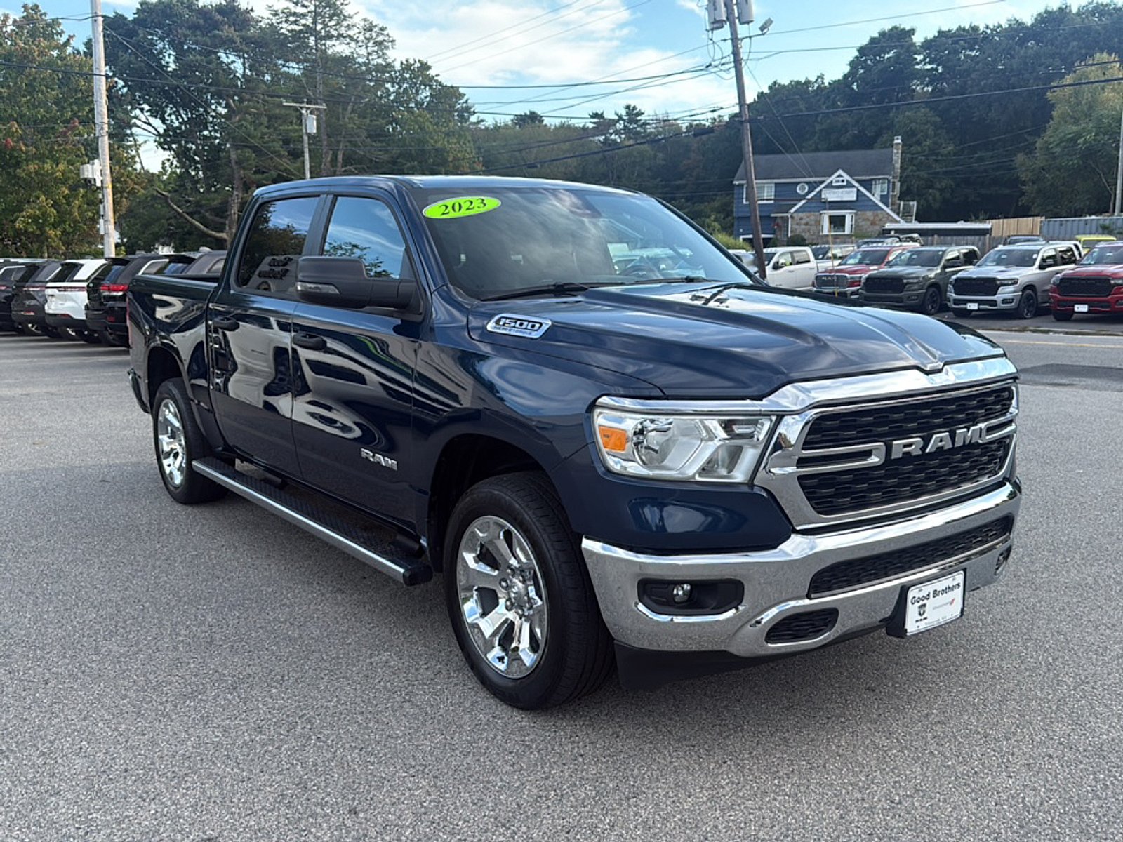 Used 2023 Patriot Blue Pearlcoat Ram Big Horn Crew Cab 4x4 5
