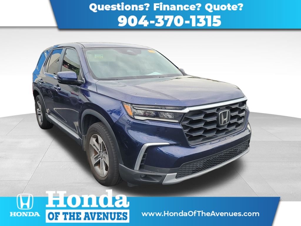 Certified Used 2024 Obsidian Blue Honda EX-L image 1