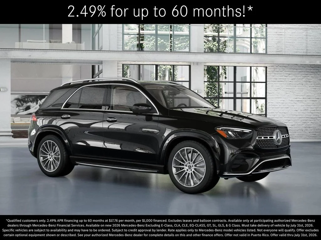 New 2026 Obsidian Black Metallic Mercedes-Benz GLE 450 image 12