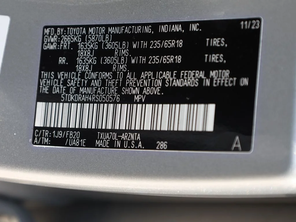 Used 2024 Silver Toyota LE image 39