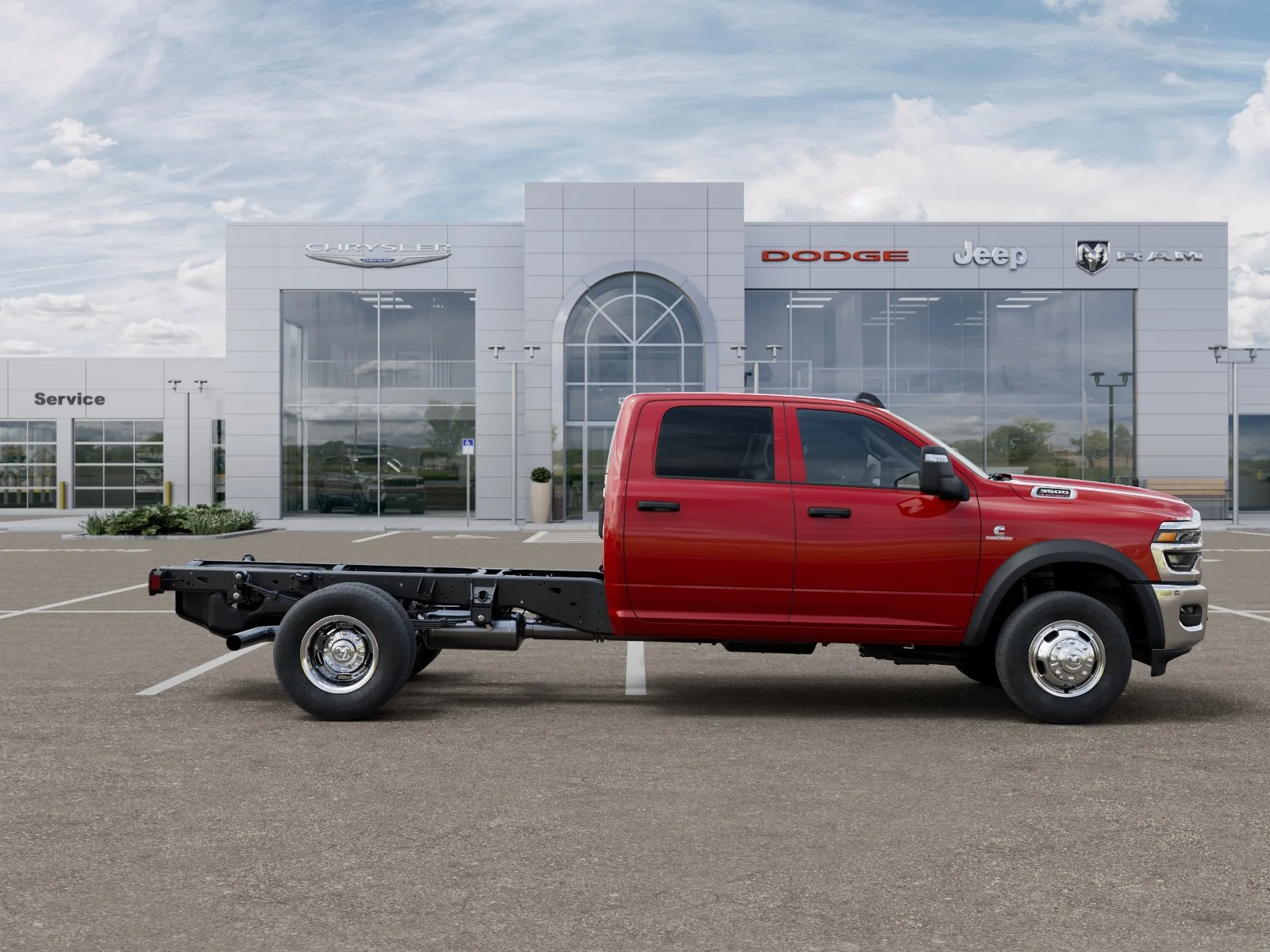 New 2026 Flame Red Clear-Coat Exterior Paint RAM Tradesman image 73