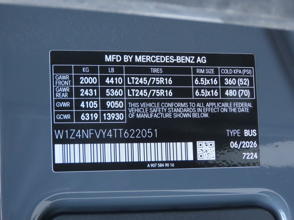 New 2026  Mercedes-Benz Passenger 144 WB image 33