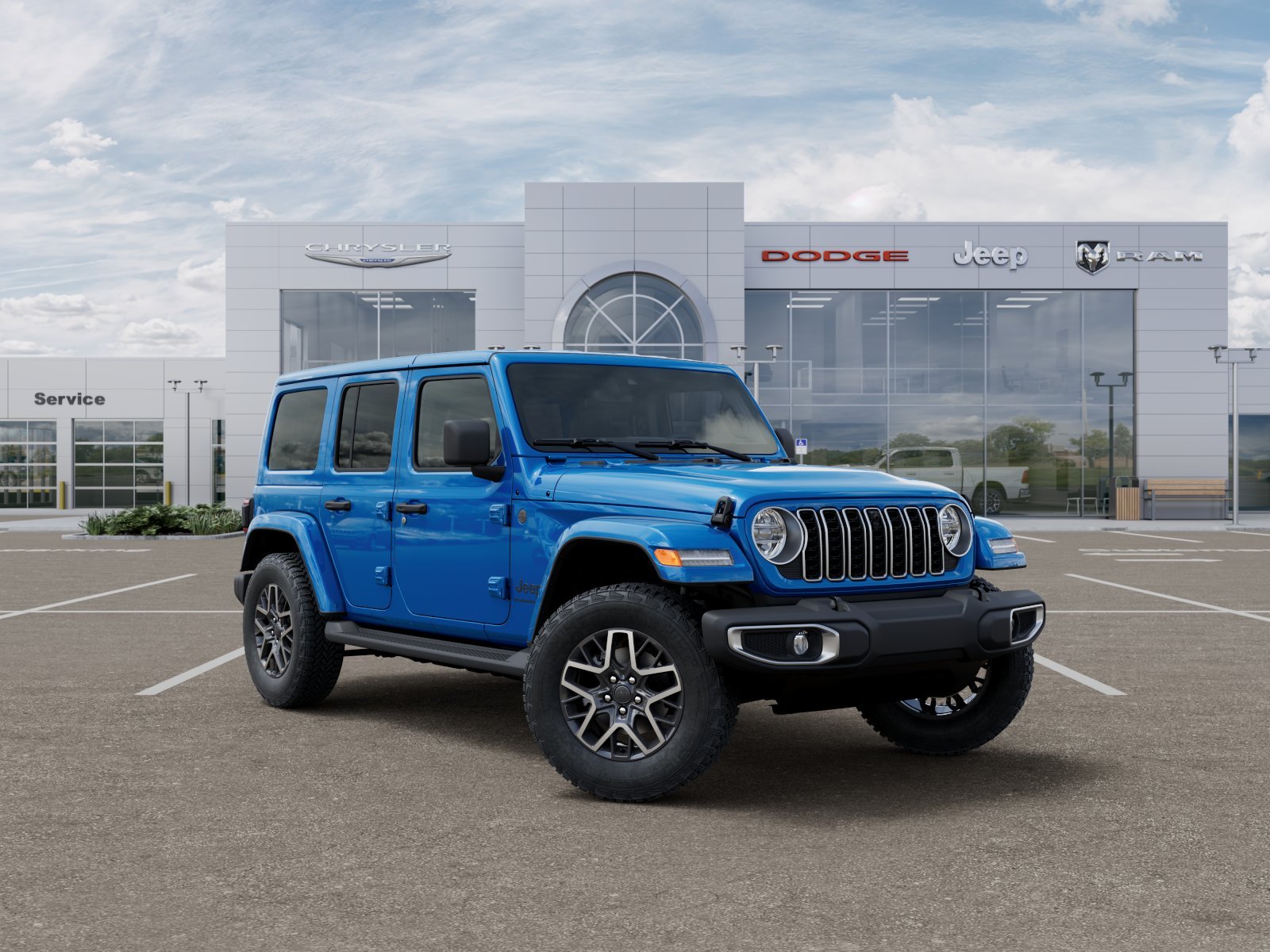 New 2026 Hydro Blue Pearl-Coat Exterior Paint Jeep Sahara image 14
