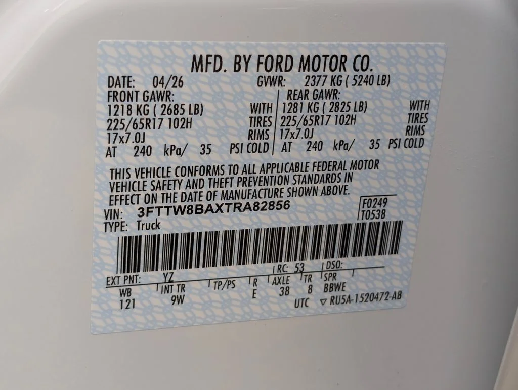 New 2026 Oxford White Ford XL image 24